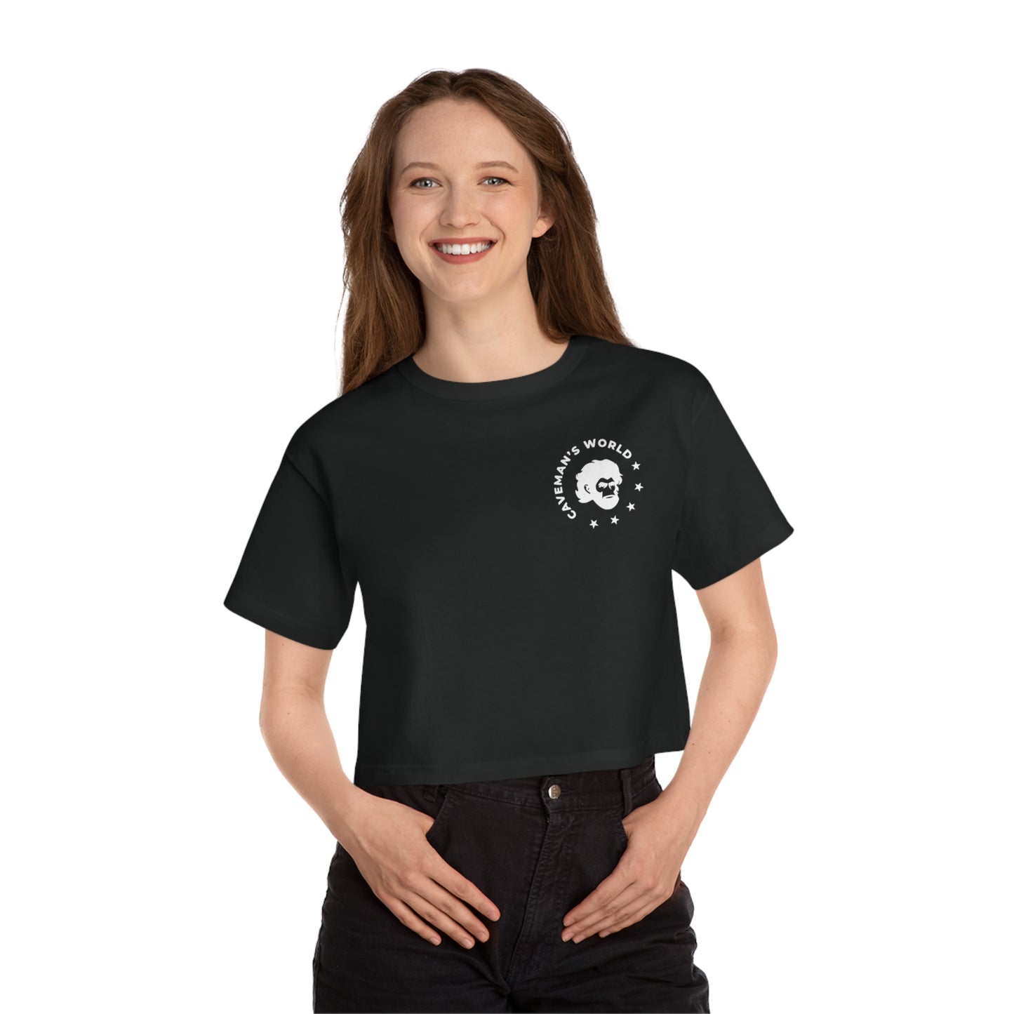 Cropped T-Shirt — "The Gym Is My Sanctuary" American Flag Skull