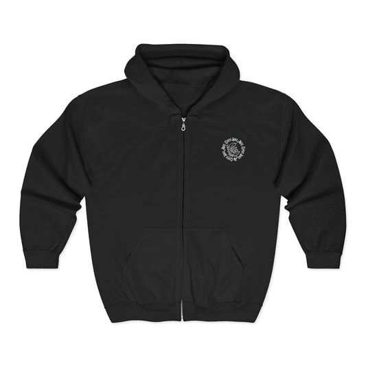 Chic Full Zip Hoodie for Comfort Lovers, Unisex Jacket for Everyday Wear, Cozy Zip-Up for Fall/Winter, Perfect Gift for Friends