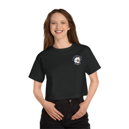 Respect My Flag Cropped T-Shirt — Honoring Sacrifice Military Tribute
