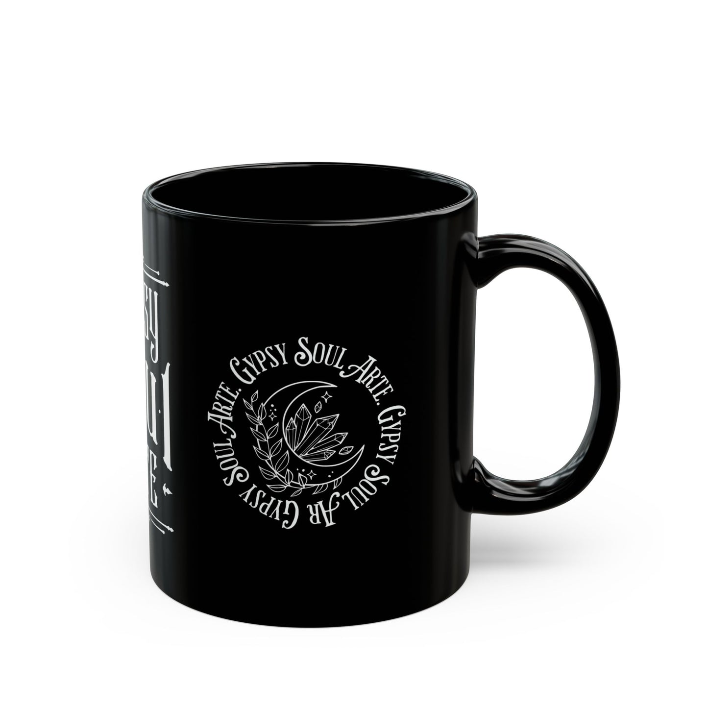 Gypsy Soul Arte Mug - Enchanting Black Coffee Mug for Dreamers, Unique Gift for Spiritual Friends, Bohemian Home Decor, Inspirational [...]