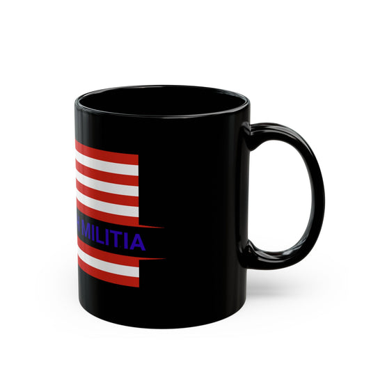 Patriotic Black Mug - Ruck March Militia Coffee Cup, American Pride Gift, Military Theme Mug, Perfect for Veterans and Supporters, [...]