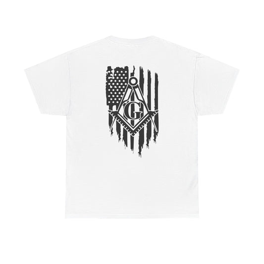 Unisex Heavy Cotton Tee with Masonic Design - Perfect for Gifting, Casual Wear, or Special Occasions, Great for Men and Women