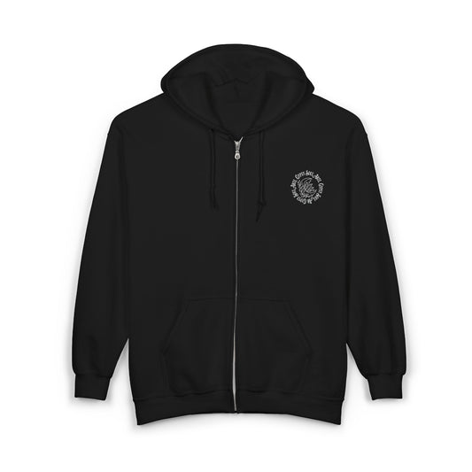 Chic Full Zip Hoodie for Comfort Lovers, Unisex Jacket for Everyday Wear, Cozy Zip-Up for Fall/Winter, Perfect Gift for Friends