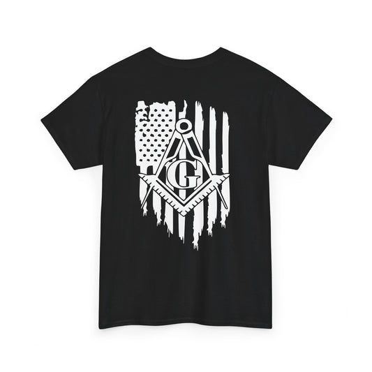 Masonic Freedom Tee, Unisex Heavy Cotton T-Shirt, Perfect for Gifting, Casual Wear, Patriotic Shirt, Freemason Apparel