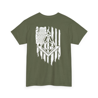 Masonic Freedom Tee, Unisex Heavy Cotton T-Shirt, Perfect for Gifting, Casual Wear, Patriotic Shirt, Freemason Apparel