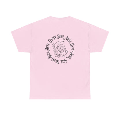 "GypsySoulArte Vibes" Unisex Tee, Gypsy Soul Arte Shirt, Motivational Cotton Shirt, Bohemian Spirit Apparel, Perfect Gift for Yoga Lovers, Casual Everyday Wear