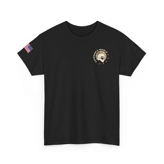 Caveman's World Halloween Tee — Spooky Soldier Pumpkin Graphic T‑Shirt