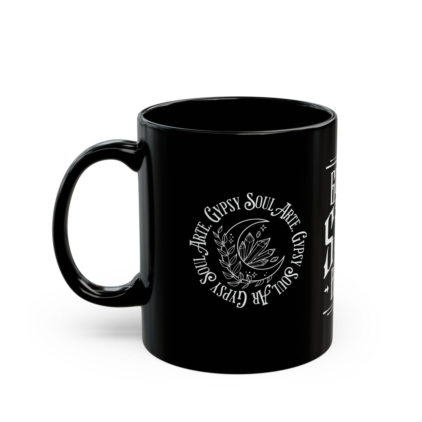 Gypsy Soul Arte Mug - Enchanting Black Coffee Mug for Dreamers, Unique Gift for Spiritual Friends, Bohemian Home Decor, Inspirational [...]