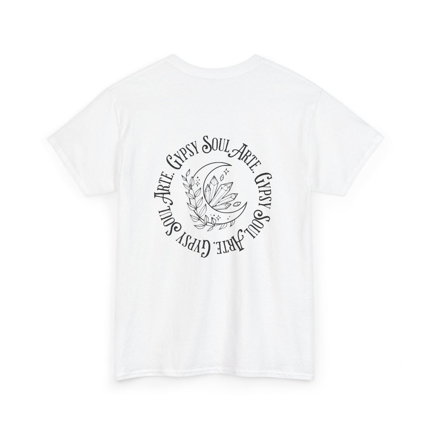 "GypsySoulArte Vibes" Unisex Tee, Gypsy Soul Arte Shirt, Motivational Cotton Shirt, Bohemian Spirit Apparel, Perfect Gift for Yoga Lovers, Casual Everyday Wear