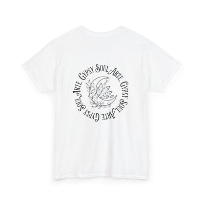 "GypsySoulArte Vibes" Unisex Tee, Gypsy Soul Arte Shirt, Motivational Cotton Shirt, Bohemian Spirit Apparel, Perfect Gift for Yoga Lovers, Casual Everyday Wear