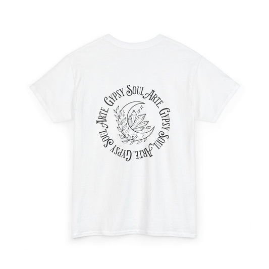 "GypsySoulArte Vibes" Unisex Tee, Gypsy Soul Arte Shirt, Motivational Cotton Shirt, Bohemian Spirit Apparel, Perfect Gift for Yoga Lovers, Casual Everyday Wear