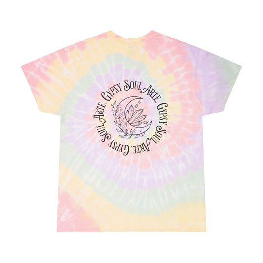 Pastel Tie-Dye Tee, Gypsy Soul Arte Shirt, Boho Clothing, Festival Wear, Summer Vibes, Gift for Her, Relaxed T-Shirt
