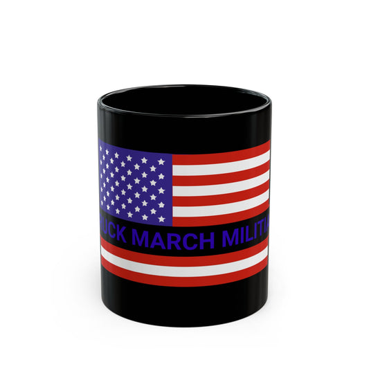 Patriotic Black Mug - Ruck March Militia Coffee Cup, American Pride Gift, Military Theme Mug, Perfect for Veterans and Supporters, [...]
