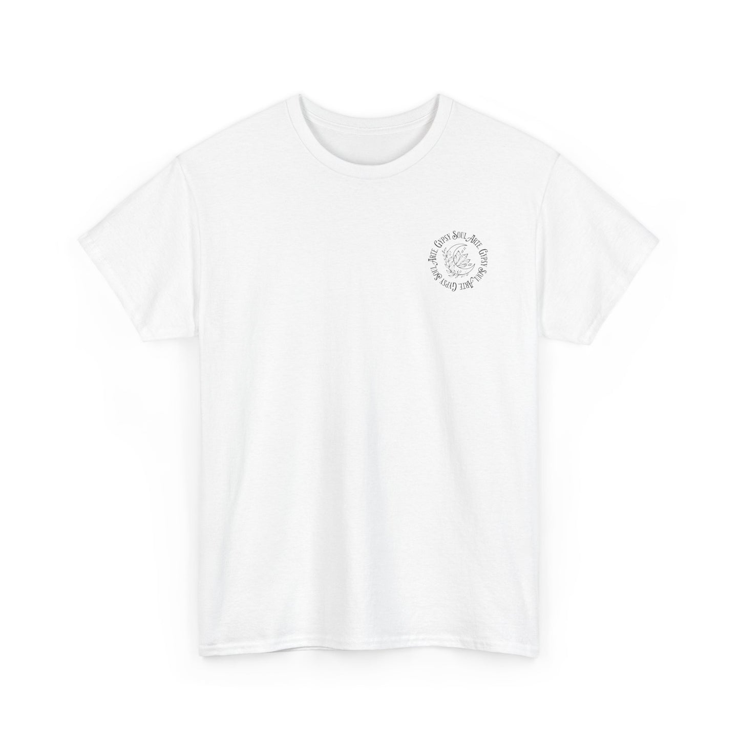"GypsySoulArte Vibes" Unisex Tee, Gypsy Soul Arte Shirt, Motivational Cotton Shirt, Bohemian Spirit Apparel, Perfect Gift for Yoga Lovers, Casual Everyday Wear