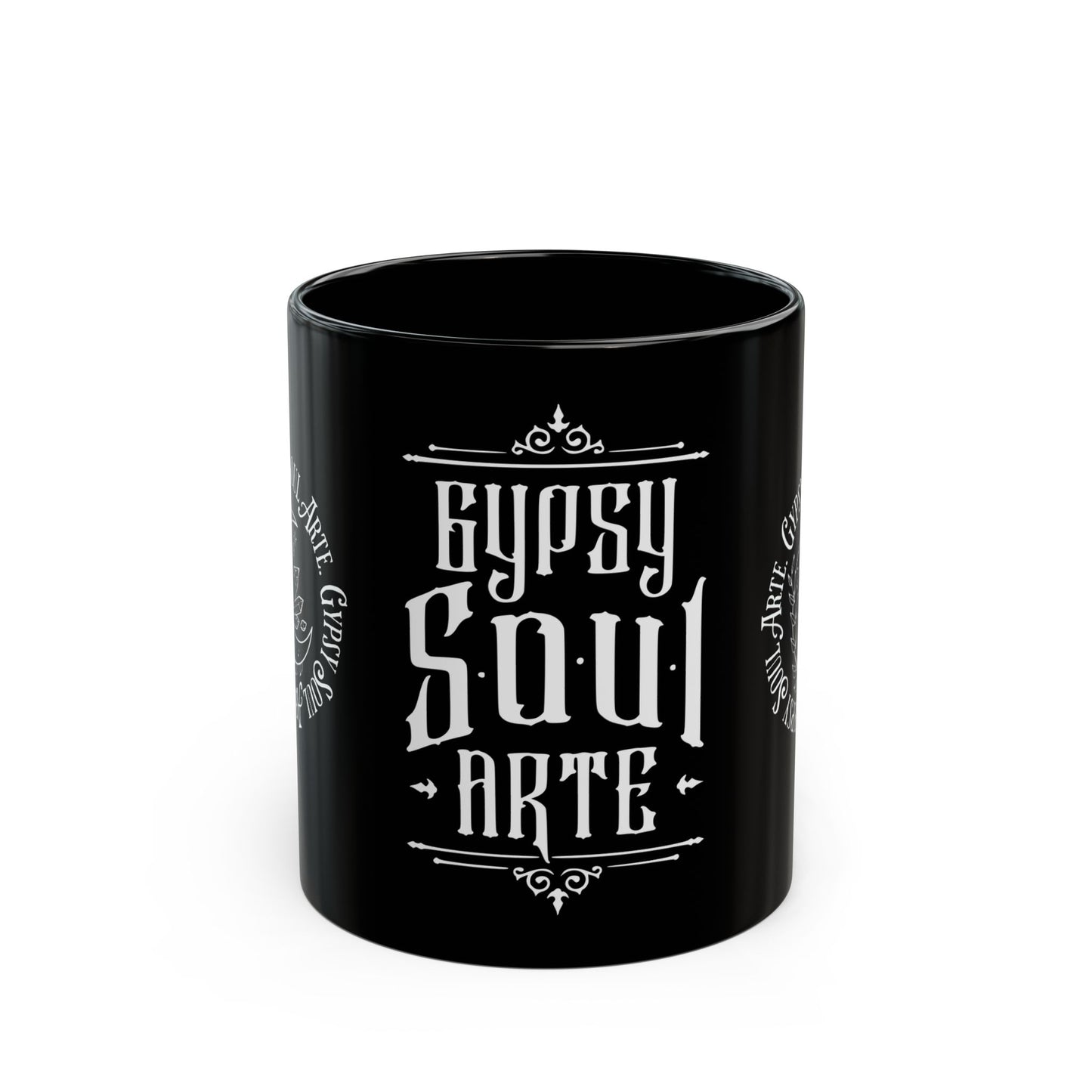 Gypsy Soul Arte Mug - Enchanting Black Coffee Mug for Dreamers, Unique Gift for Spiritual Friends, Bohemian Home Decor, Inspirational [...]