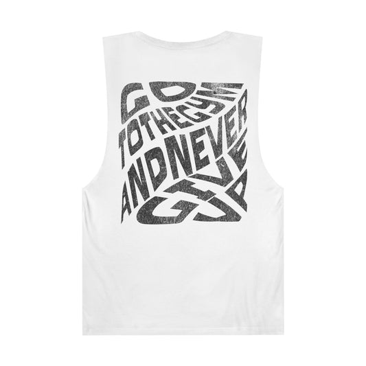 Motivational Gym Tank Top, Perfect for Fitness Lovers, Workout Gear, Unisex Top, Casual Sportswear-Go to the gym and never give up.
