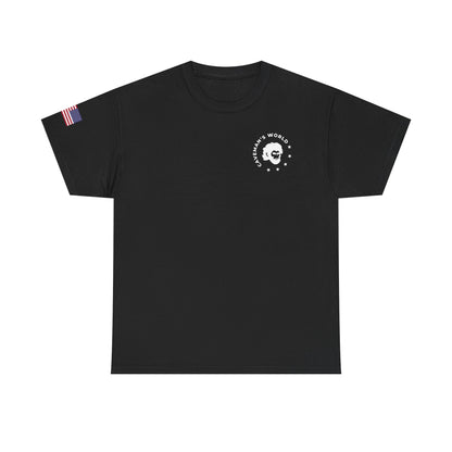 Caveman's World Unisex Heavy Cotton Tee - Fun Graphic Tee for Casual Wear, Gift for Dads and Teens, Father's Day, Everyday Style, and be inspirational shirt for the gym.