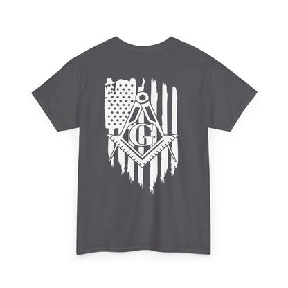 Masonic Freedom Tee, Unisex Heavy Cotton T-Shirt, Perfect for Gifting, Casual Wear, Patriotic Shirt, Freemason Apparel