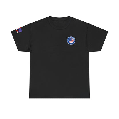 Never Forget Unisex Heavy Cotton Tee, 9/11 Remembrance Shirt, Patriotic Apparel, Vintage USA Tee, Commemorative T-Shirt