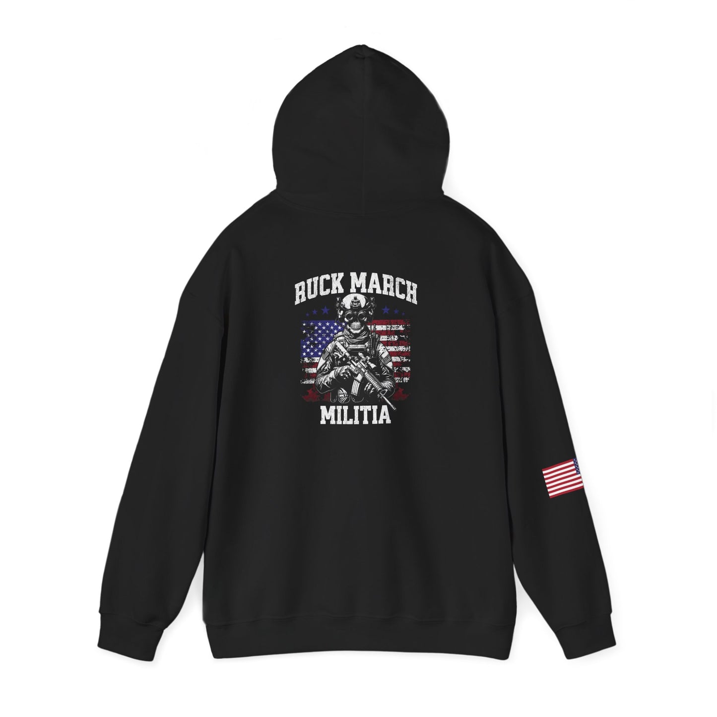 Militia Skull Hoodie – American Flag Tactical Hoodie