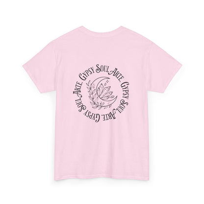 "GypsySoulArte Vibes" Unisex Tee, Gypsy Soul Arte Shirt, Motivational Cotton Shirt, Bohemian Spirit Apparel, Perfect Gift for Yoga Lovers, Casual Everyday Wear