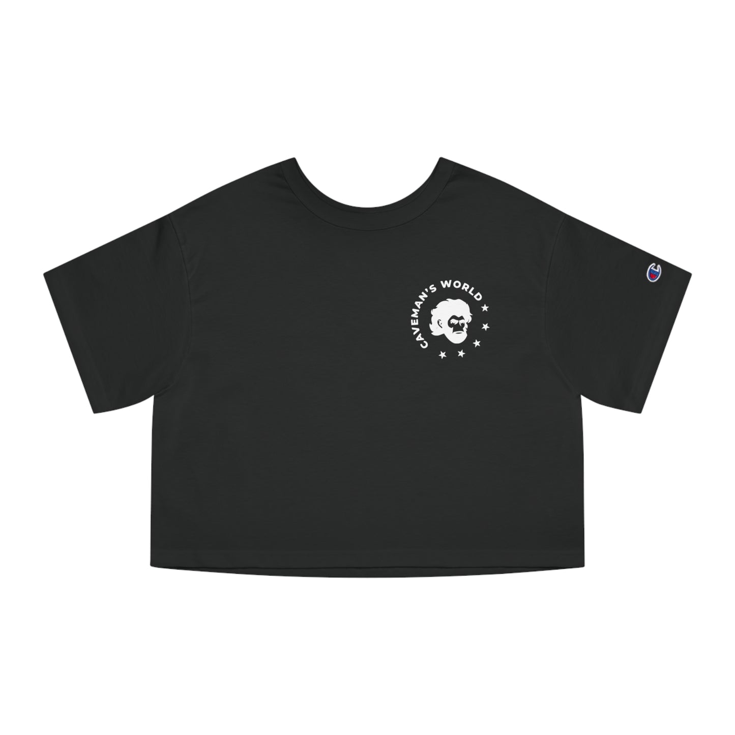 Cropped T-Shirt — "The Gym Is My Sanctuary" American Flag Skull