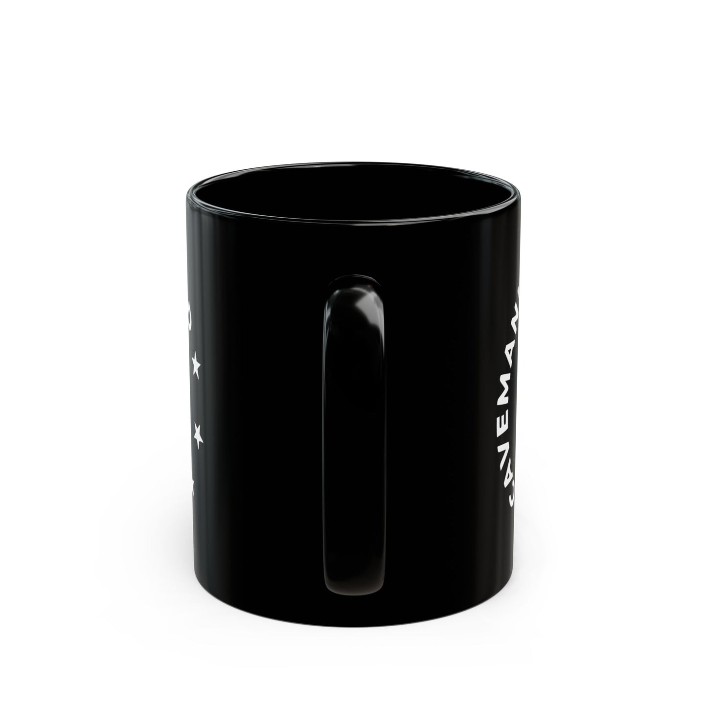 Caveman's World Black Mug, Funny Gift for Coffee Lovers, Unique Cafe Drinkware, Birthday Present, Office Humor, 11oz and 15oz Sizes