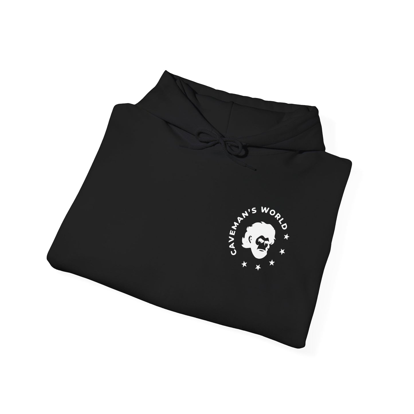 Patriotic Skull Hoodie — "Caveman's World" the gym is my sanctuary/ American Flag Back Design