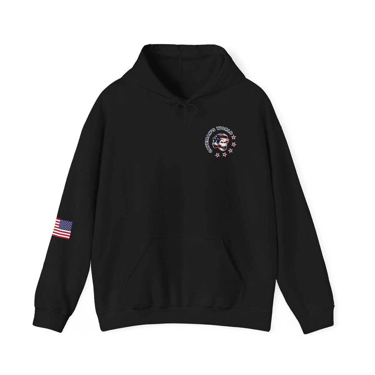 Military Tribute Hoodie — "Respect The Flag, Honoring Sacrifice" Patriotic Veteran Pullover